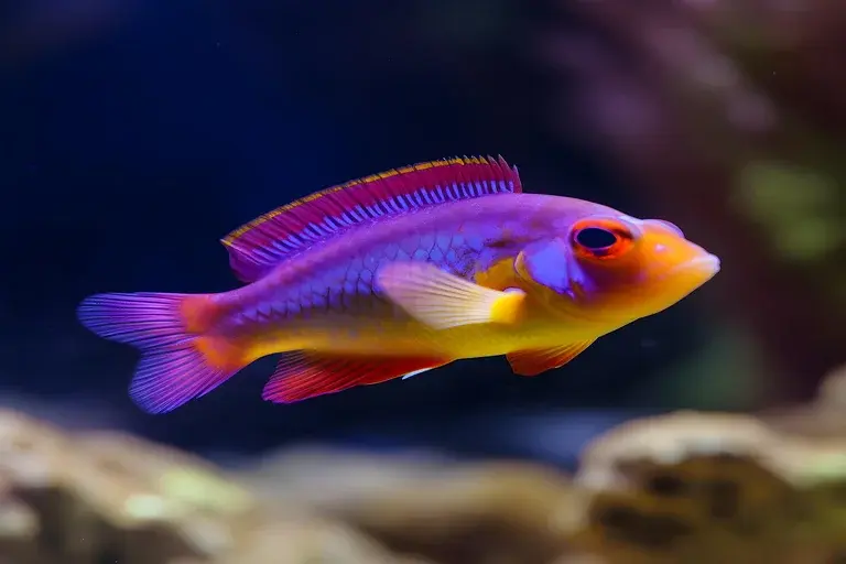 Basslet Vovó Real, Gramma loreto, aquário marinho, peixe marinho, recife de coral, cuidados com aquário, parâmetros da água, alimentação de peixes marinhos